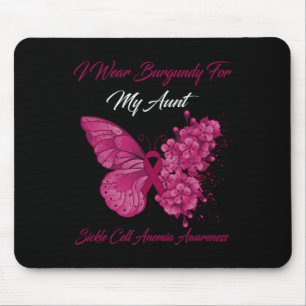 Mousepad Borboleta Eu Visto Borgonha Para Minha Tia Célula
