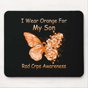 Mousepad Borboleta Eu Visto Laranja Para Meu Filho Rsd Crps