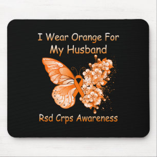 Mousepad Borboleta Eu Visto Laranja Para Meu Marido Rsd Crp