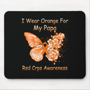 Mousepad Borboleta Eu Visto Laranja Para Meu Papa Rsd Crps