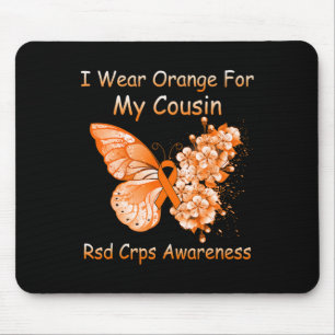 Mousepad Borboleta Eu Visto Laranja Para Meu Primo RSD CRPS