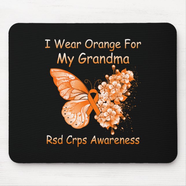 Mousepad Borboleta Eu Visto Laranja Para Minha Avó Rsd Crps (Frente)
