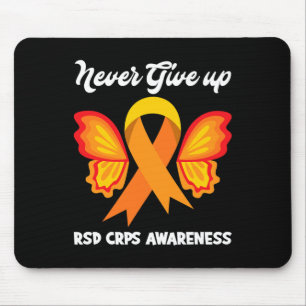 Mousepad Borboleta Hope Fighter Orange Ribbon Rsd Crps Awar