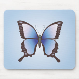 Mousepad Borboleta: Ilustração de vetor:Mousepad