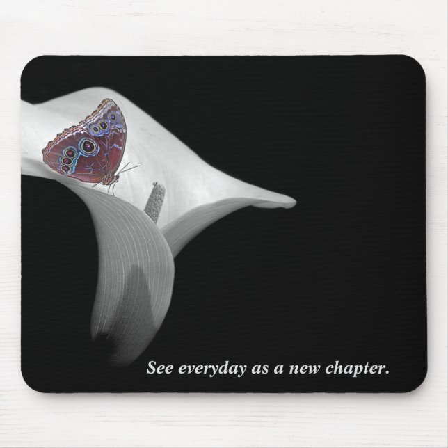 Mousepad Borboleta Morpho Comum na Lily (Frente)