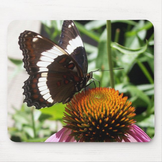 Mousepad Borboleta Preta e Branca (Frente)