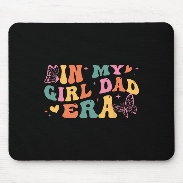 Mousepad Borboleta Retro Presente Para Pai E Filha Na Minha (Frente)