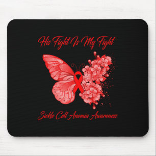 Mousepad Borboleta Sua Luta É A Minha Luta Contra A Anemia