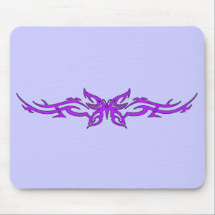 Mousepad Borboleta Tribal em Púrpura
