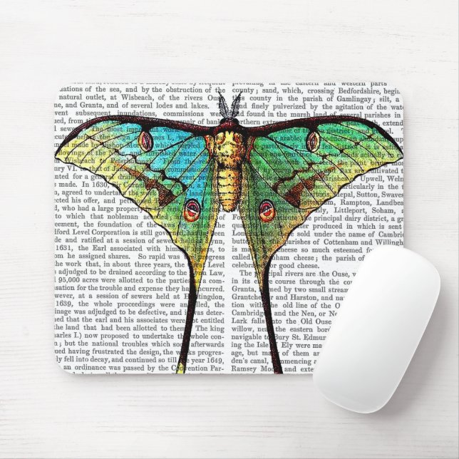 Mousepad Borboleta vibrante (Com mouse)