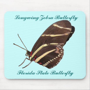 Mousepad Borboleta Zebra Longwing da Flórida