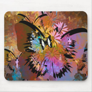 Mousepad Borboletas abstratas
