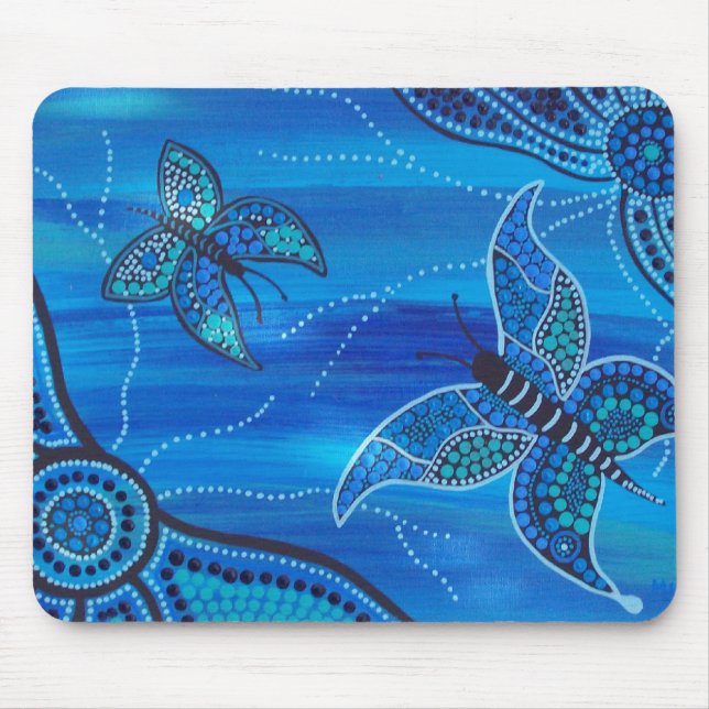 Mousepad Borboletas Azuis (Frente)