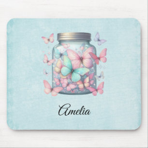 Mousepad Borboletas Caprichosas em uma Jarra