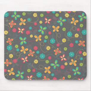 Mousepad Borboletas coloridas, adoráveis e giratórias