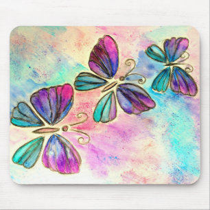 Mousepad Borboletas Coloridas Bonitas