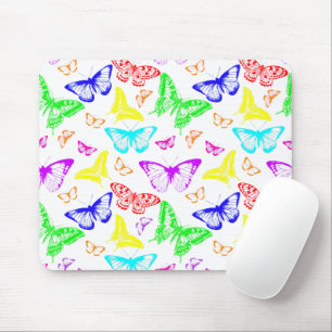 Mousepad Borboletas Coloridas Voando