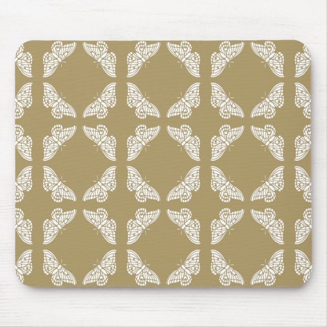 Mousepad Borboletas de Artes e Artesanatos de Teak (Frente)