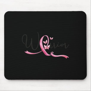 Mousepad Borboletas do Mês do Câncer de Mama Fita Rosa Mulh
