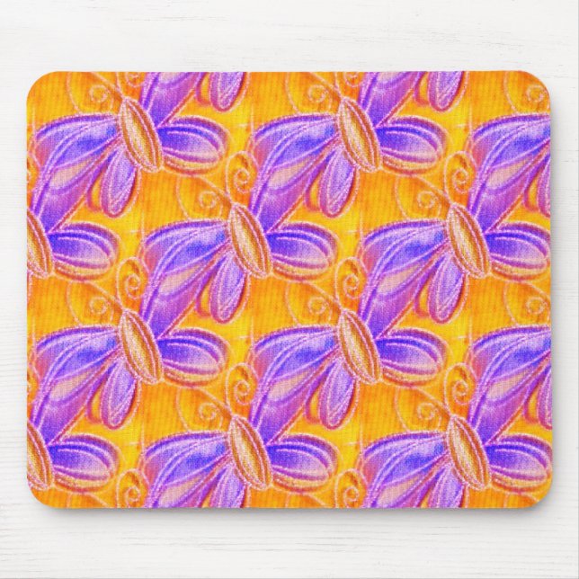 Mousepad Borboletas do verão brilhantes (Frente)