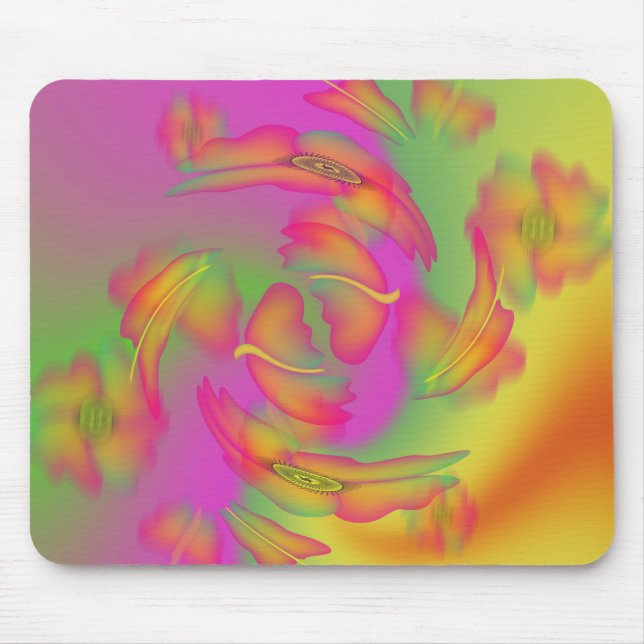 Mousepad Borboletas e flores (Frente)