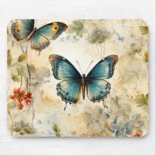 Mousepad Borboletas e flores coloridas (11)
