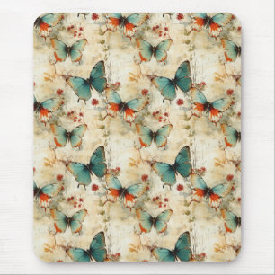 Mousepad Borboletas e flores coloridas (3)