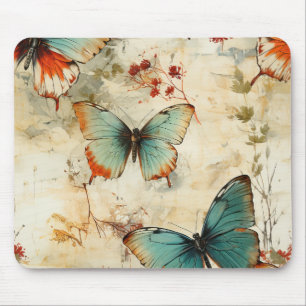 Mousepad Borboletas e flores coloridas (3)