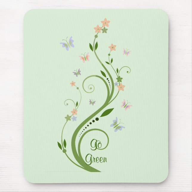 Mousepad Borboletas e Vinha Verde (Frente)