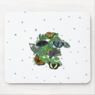 Mousepad Borboletas nas Folhas
