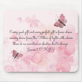 Mousepad Borboletas Rosa