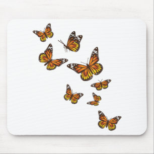 Mousepad Borboletas Voadoras - Jardineiro Borboleta-Pente E