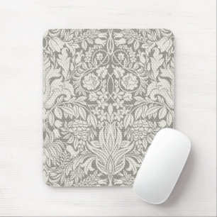 Mousepad borcada de rendas branco elegante
