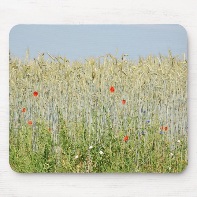 Mousepad Borda de campo de um campo de milho (Frente)