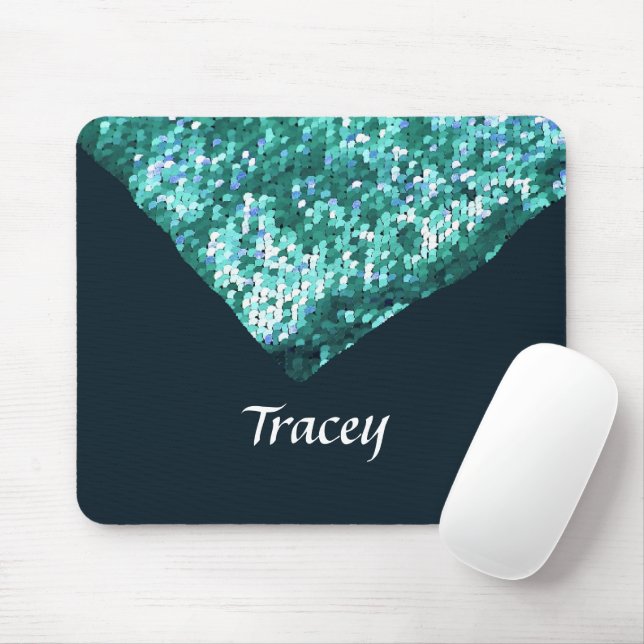 Mousepad Borda de sequências azuis (Com mouse)