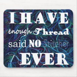 Mousepad Bordados Não Suficientes Artesanatos De Corta-Pão 