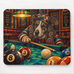 Mousepad Border Collie, Mosaico Geométrico