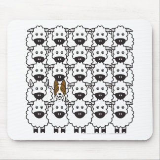 Mousepad Border collie nos carneiros