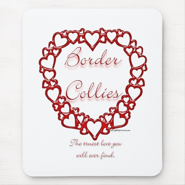 Mousepad Border Collie True Love (Frente)