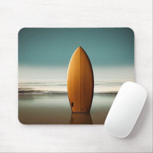 Mousepad Bordo De Madeira Em Areia Molhada
