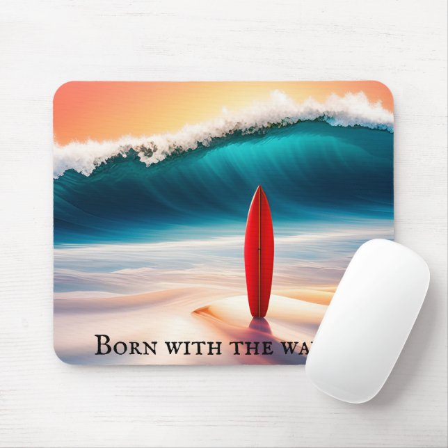 Mousepad Bordo direito com citação (Com mouse)