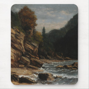 Mousepad Bords du lac Léman - Gustave Courbet