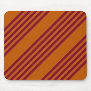 Mousepad Borgonha vermelha e laranja queimada, 5 trilhas.