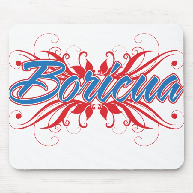 Mousepad Boricua floral (Frente)