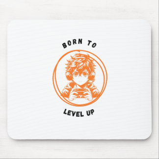 Mousepad Born to Level Up Tapete de Mouse para Jogos