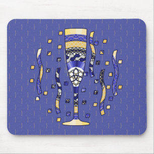 Mousepad Borracha do Ano Novo