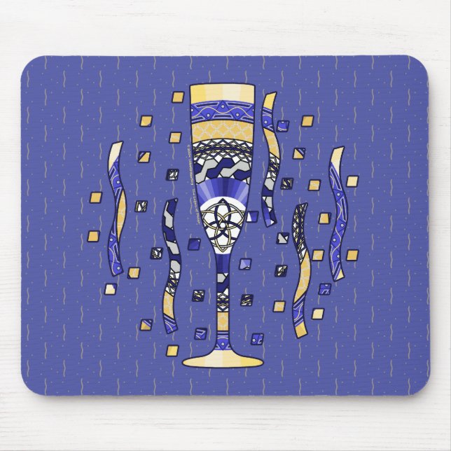 Mousepad Borracha do Ano Novo (Frente)