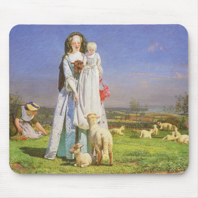 Mousepad Borregos Baa bonito por Ford Madox Brown (Frente)