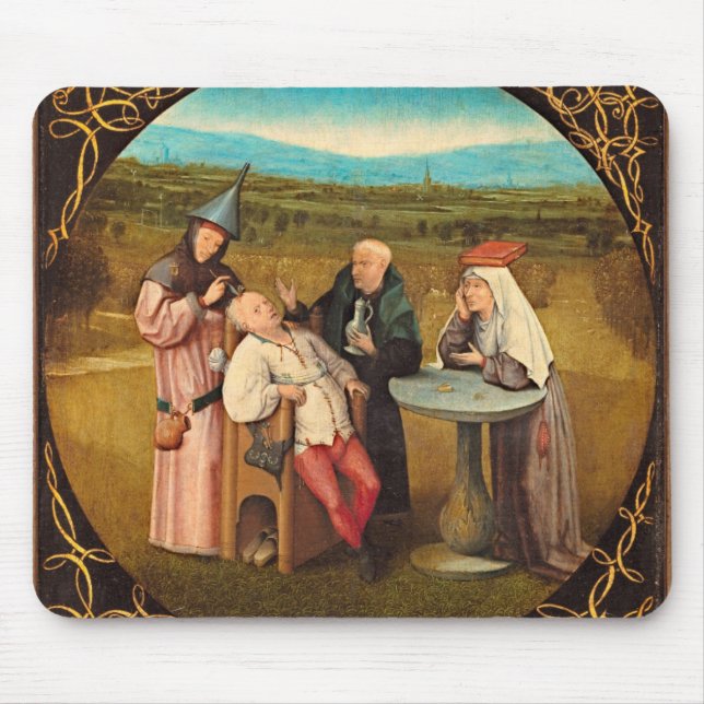 Mousepad Bosch, Hieronymus - Extraindo A Pedra De Madnes (Frente)