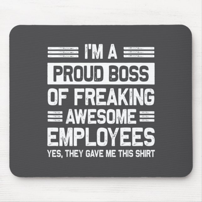 Mousepad Boss Day Employee Appreciation Office Funny Boss  (Frente)